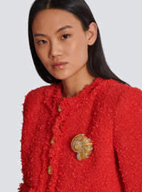 Broche escargot en laiton et strass - Or & Argent