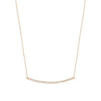 COLLIER GRAPHIQUE OR ROSE
