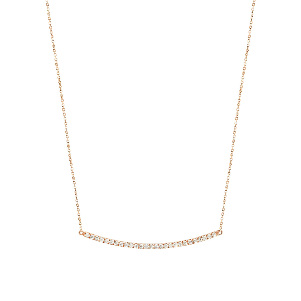 COLLIER GRAPHIQUE OR ROSE