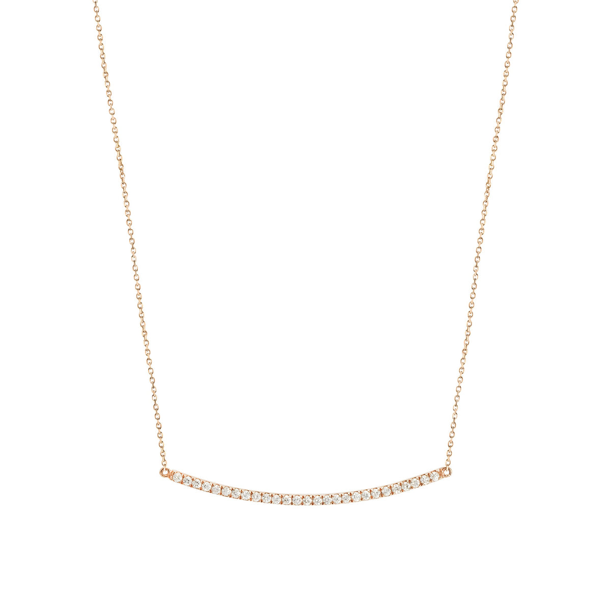 PrixTroca:560€_VentesTroca:1_QtyTroca:1_ST:100%_Collier Graphique en Or rose 18K serti de diamants - Rose