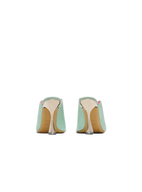 Mules eden à talons en cuir suédé - Bleu
