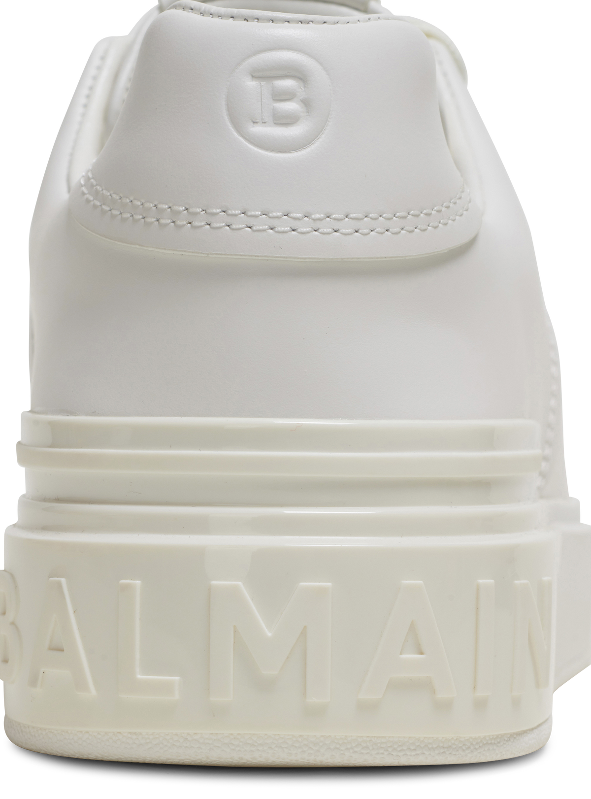 Baskets b-court en cuir de veau - Blanc