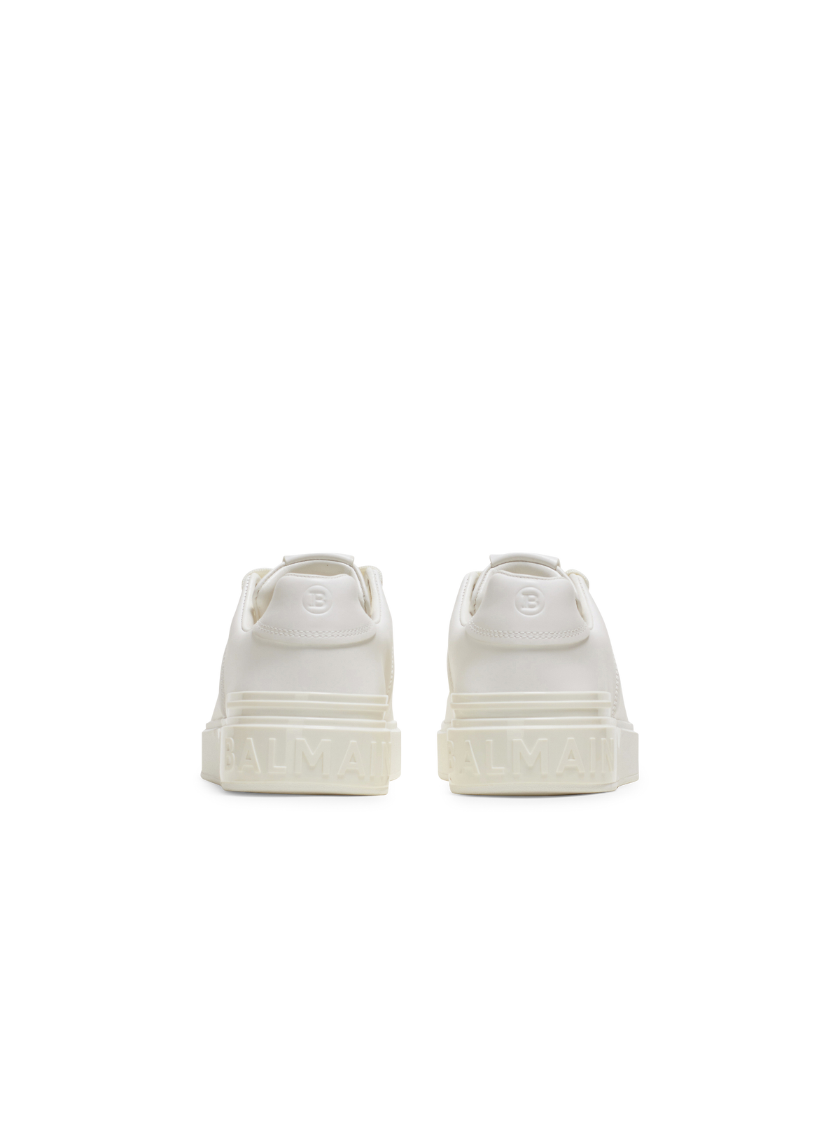 Baskets b-court en cuir de veau - Blanc
