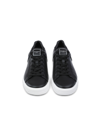 Baskets b-court en cuir de veau - Noir & Blanc
