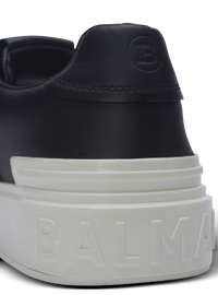 Baskets b-court en cuir de veau - Noir & Blanc