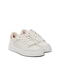 Baskets b-court flip en cuir de veau - Blanc & Or