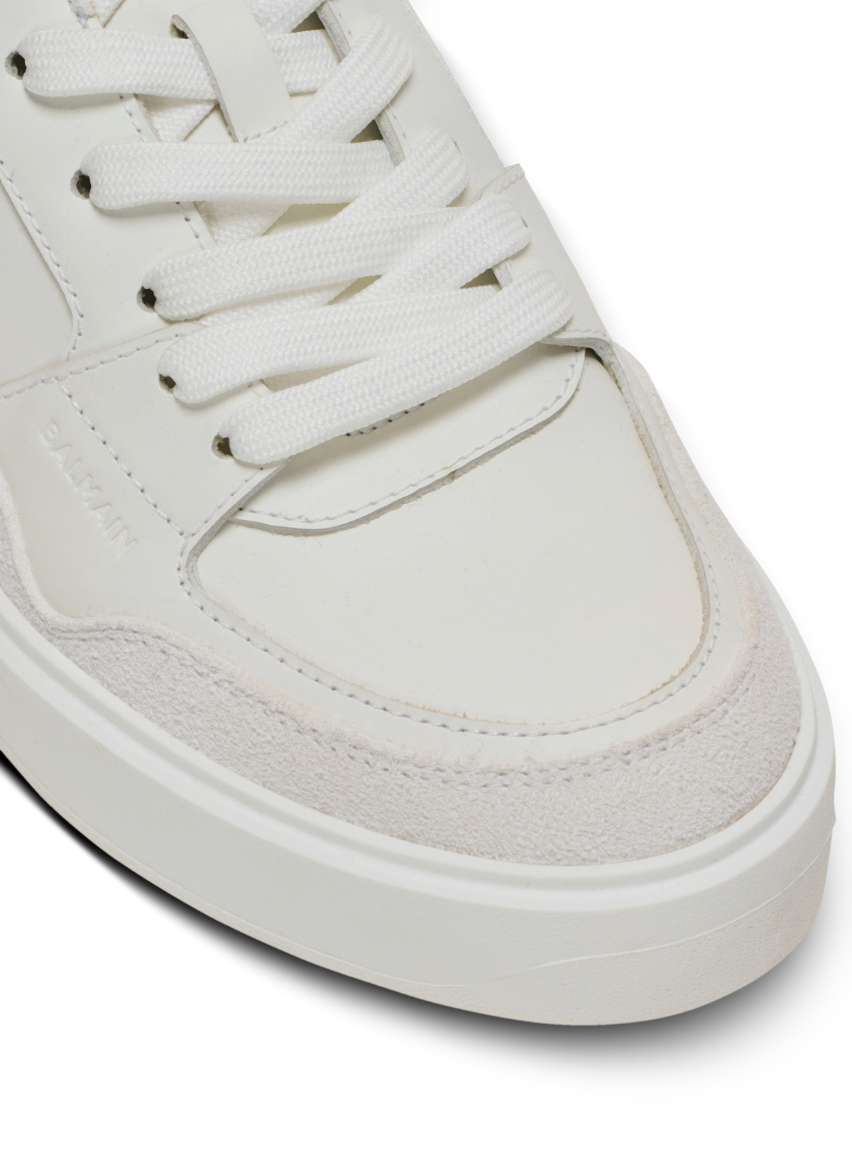 Baskets b-court flip en cuir de veau - Blanc & Or