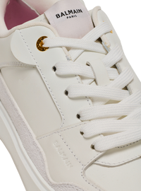 Baskets b-court flip en cuir de veau - Blanc & Or