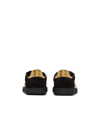 Baskets balmain swan en cuir suédé - Noir & Or