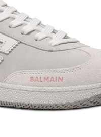 Baskets balmain swan en cuir de veau et cuir suédé - Rose
