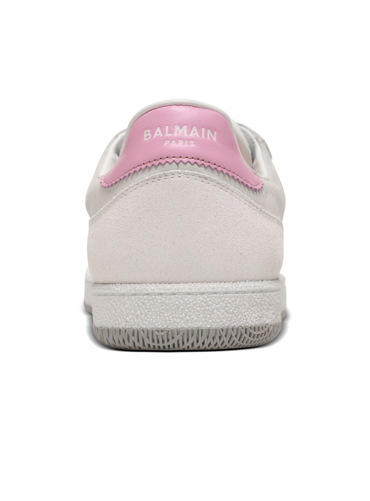 Baskets balmain swan en cuir de veau et cuir suédé - Rose