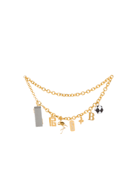 Ceinture-bijoux à chaîne et pendentifs miami - Or