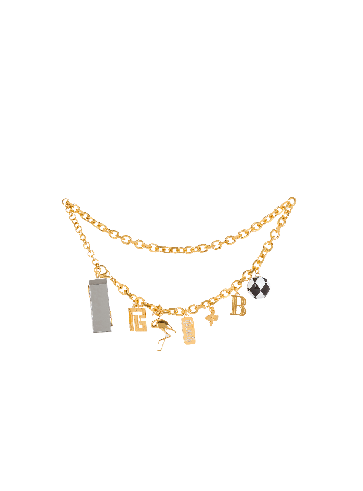 Ceinture-bijoux à chaîne et pendentifs miami - Or