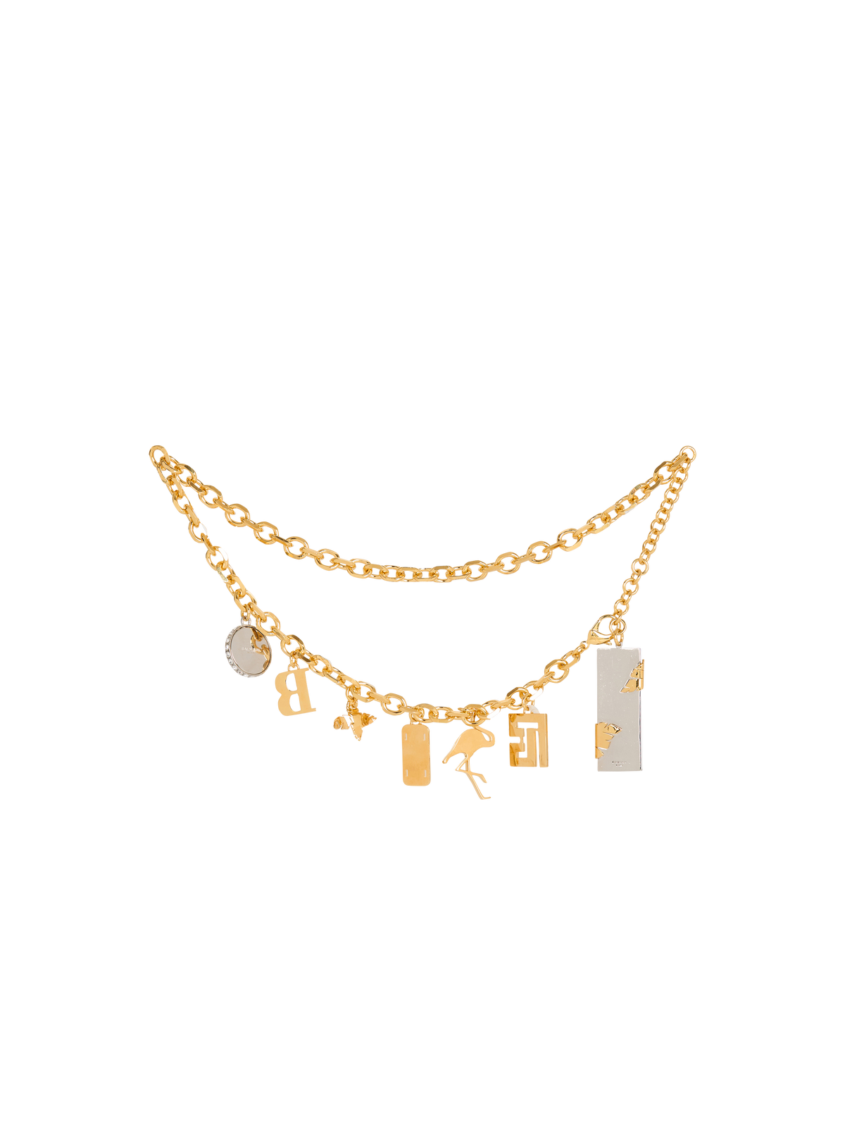 Ceinture-bijoux à chaîne et pendentifs miami - Or
