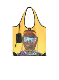 Disney x balmain : the lion king - grocery bag b-army imprimé nika mtwana - Jaune