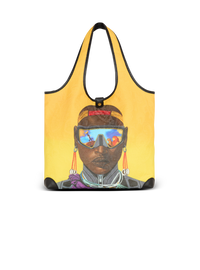 Disney x balmain : the lion king - grocery bag b-army imprimé nika mtwana - Jaune