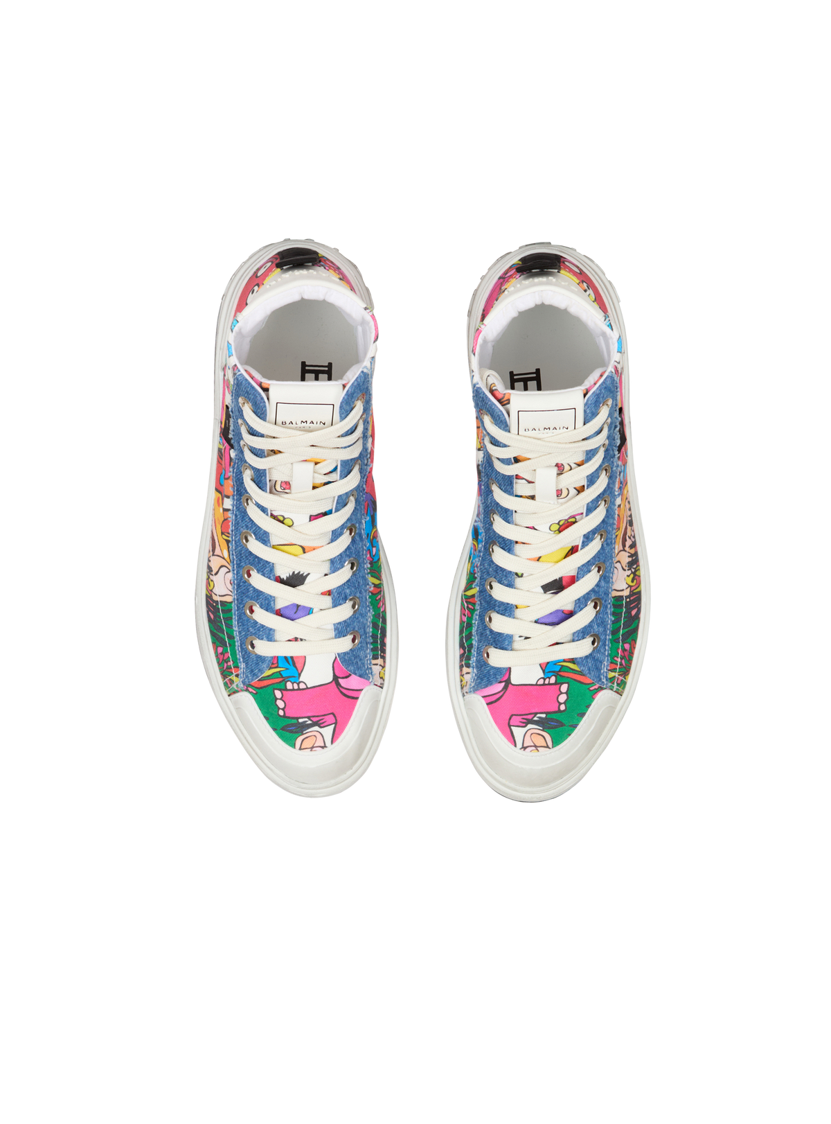 Disney x balmain : the lion king - baskets b-court high top imprimées enfant précoce - Multicolore