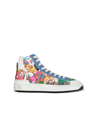 Disney x balmain : the lion king - baskets b-court high top imprimées enfant précoce - Multicolore