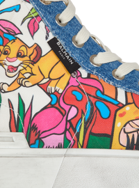Disney x balmain : the lion king - baskets b-court high top imprimées enfant précoce - Multicolore