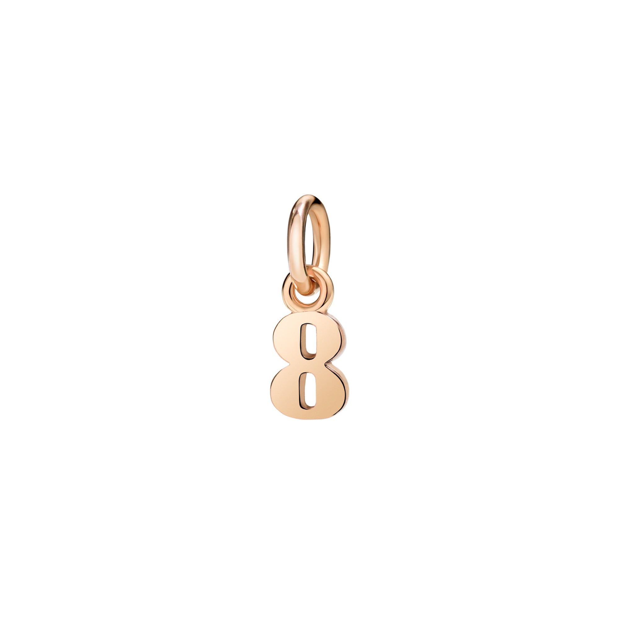 Charm Chiffre 8 en or rose 9K - Or Rose