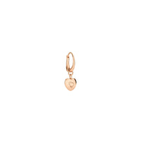 Mono boucle Heart en or rose - Rose