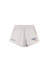 Short Dodgers imprimé à taille élastique - Heather Gray