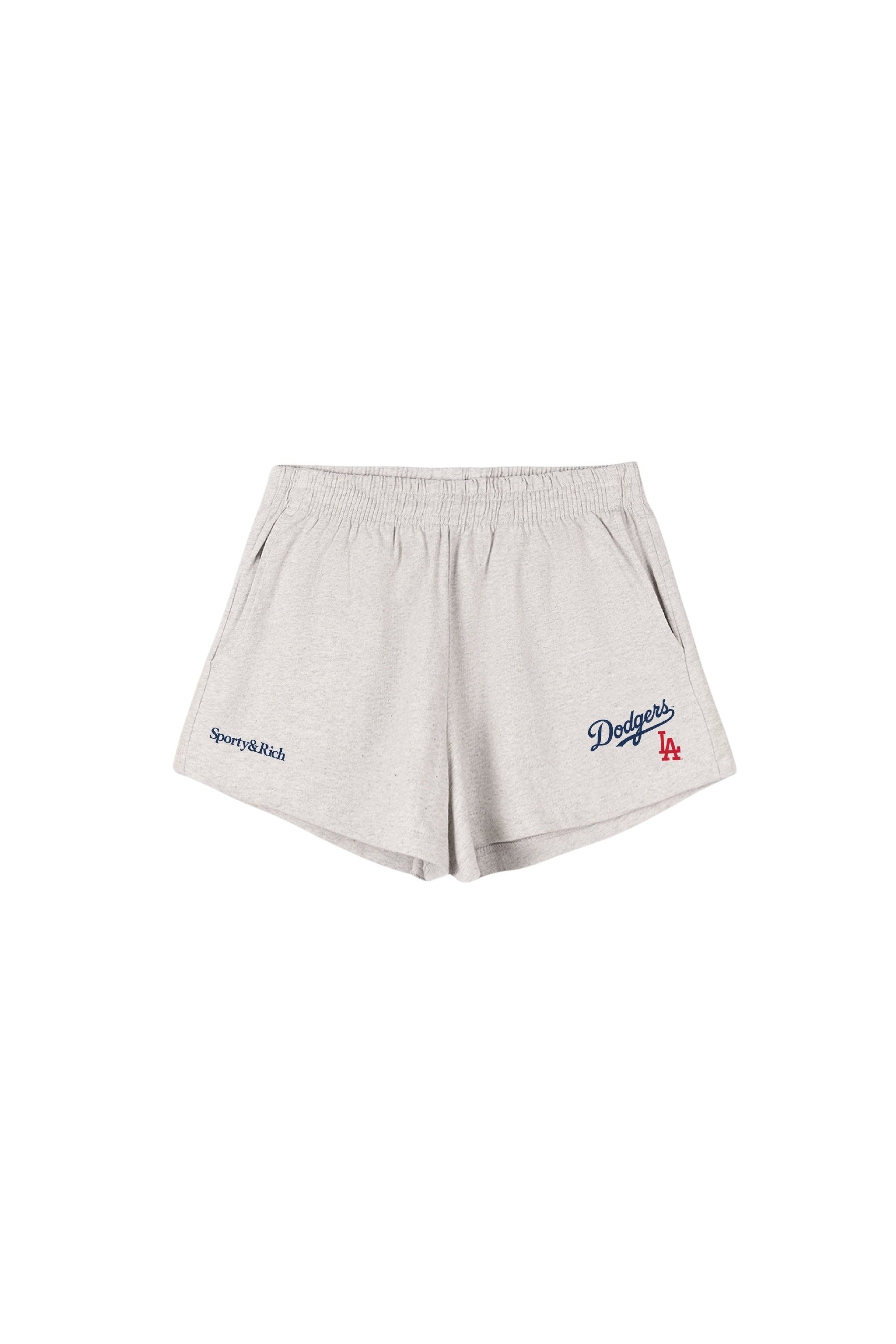 Short Dodgers imprimé à taille élastique - Heather Gray