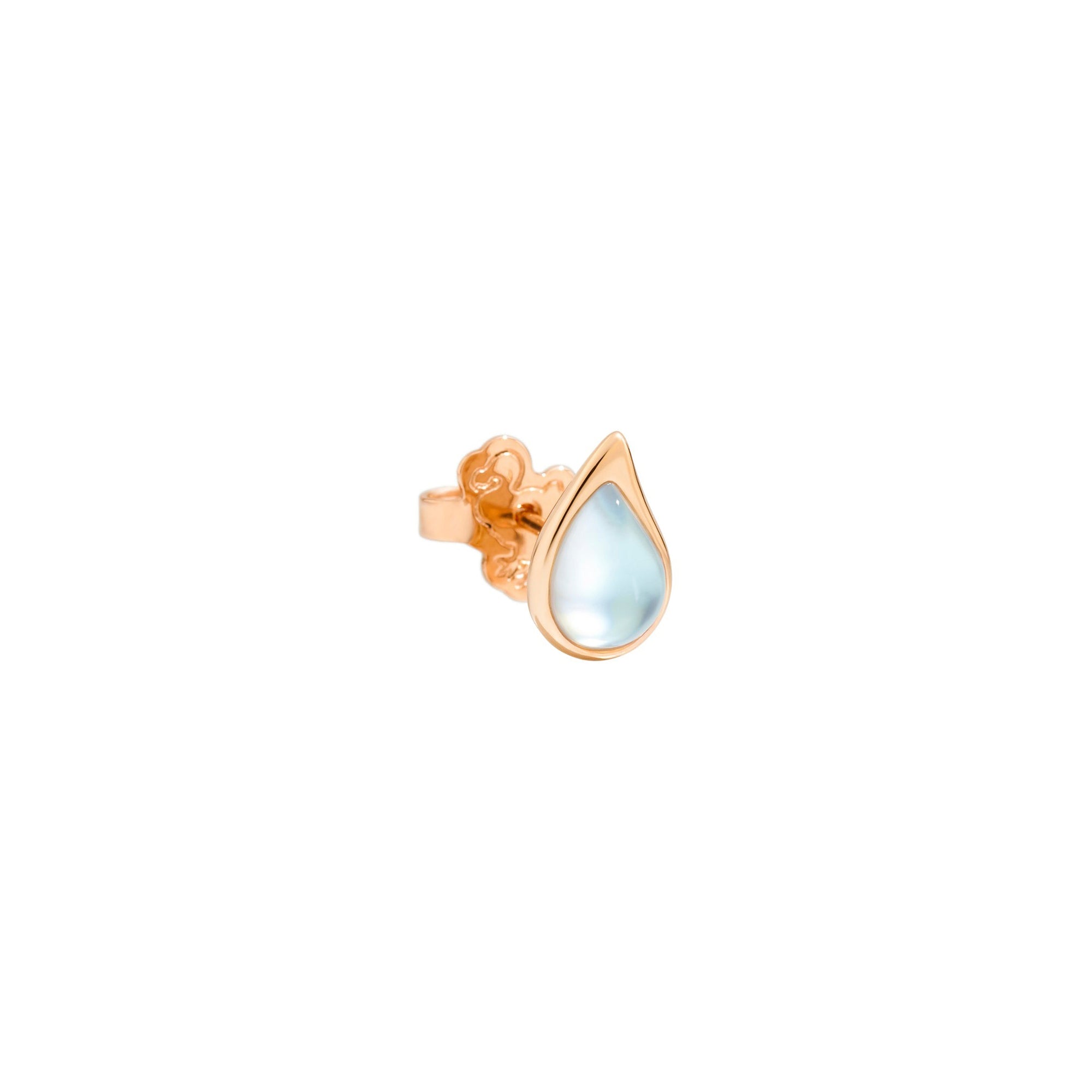 Mono boucle d'oreille Dodo Nature en or rose 9K et perle - Or Rose