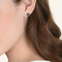 Mono boucle d'oreille Universe en or rose 9K et diamants - Or Rose