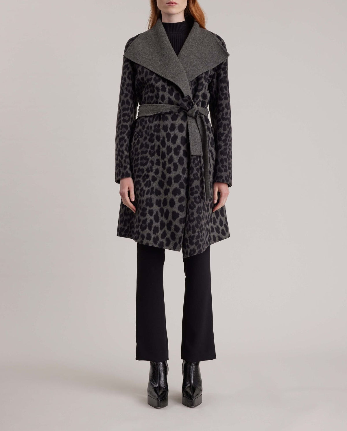 Manteau Dordogne en laine - Charcoal