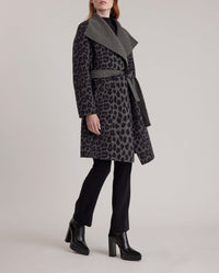 Manteau Dordogne en laine - Charcoal