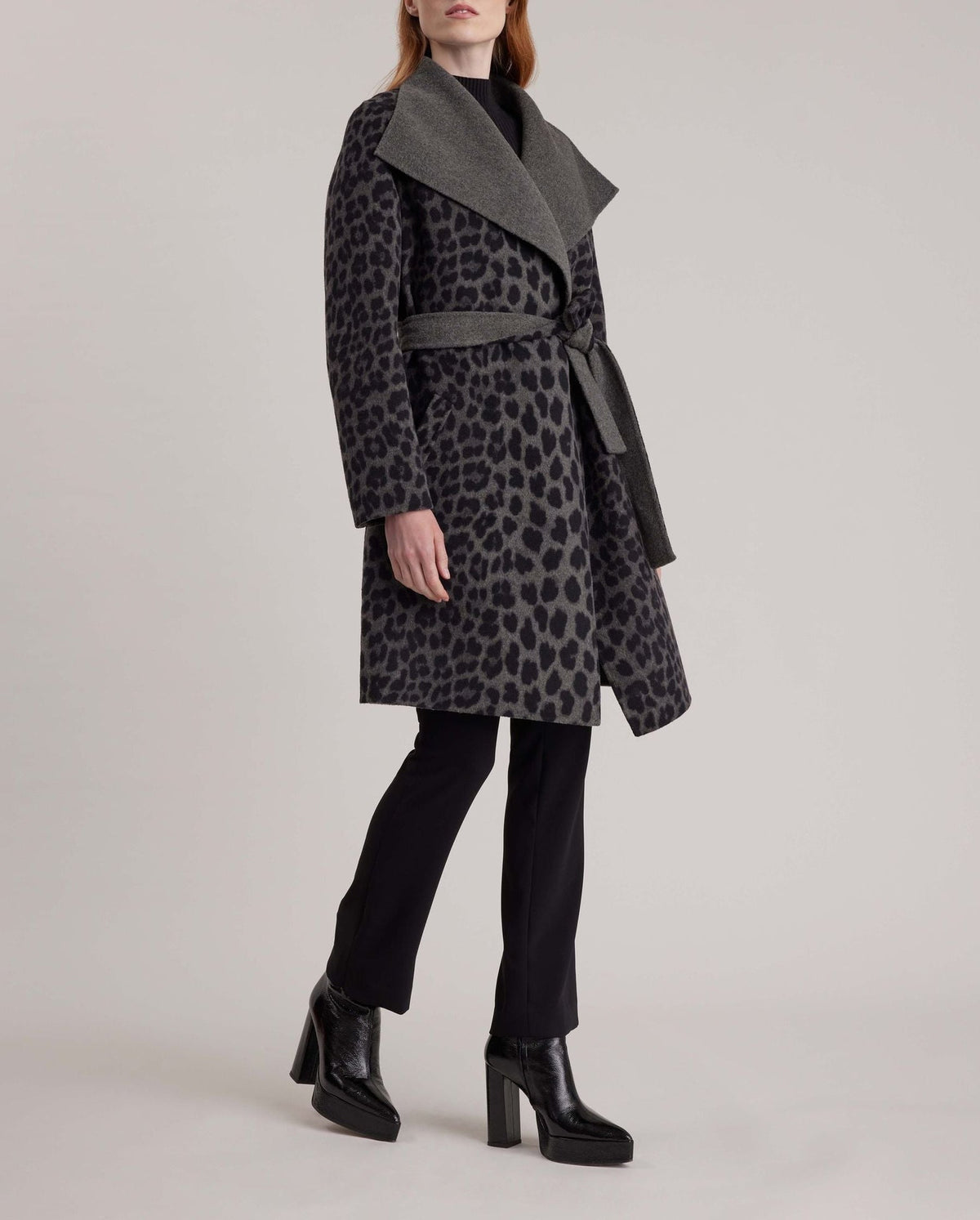 Manteau Dordogne en laine - Charcoal