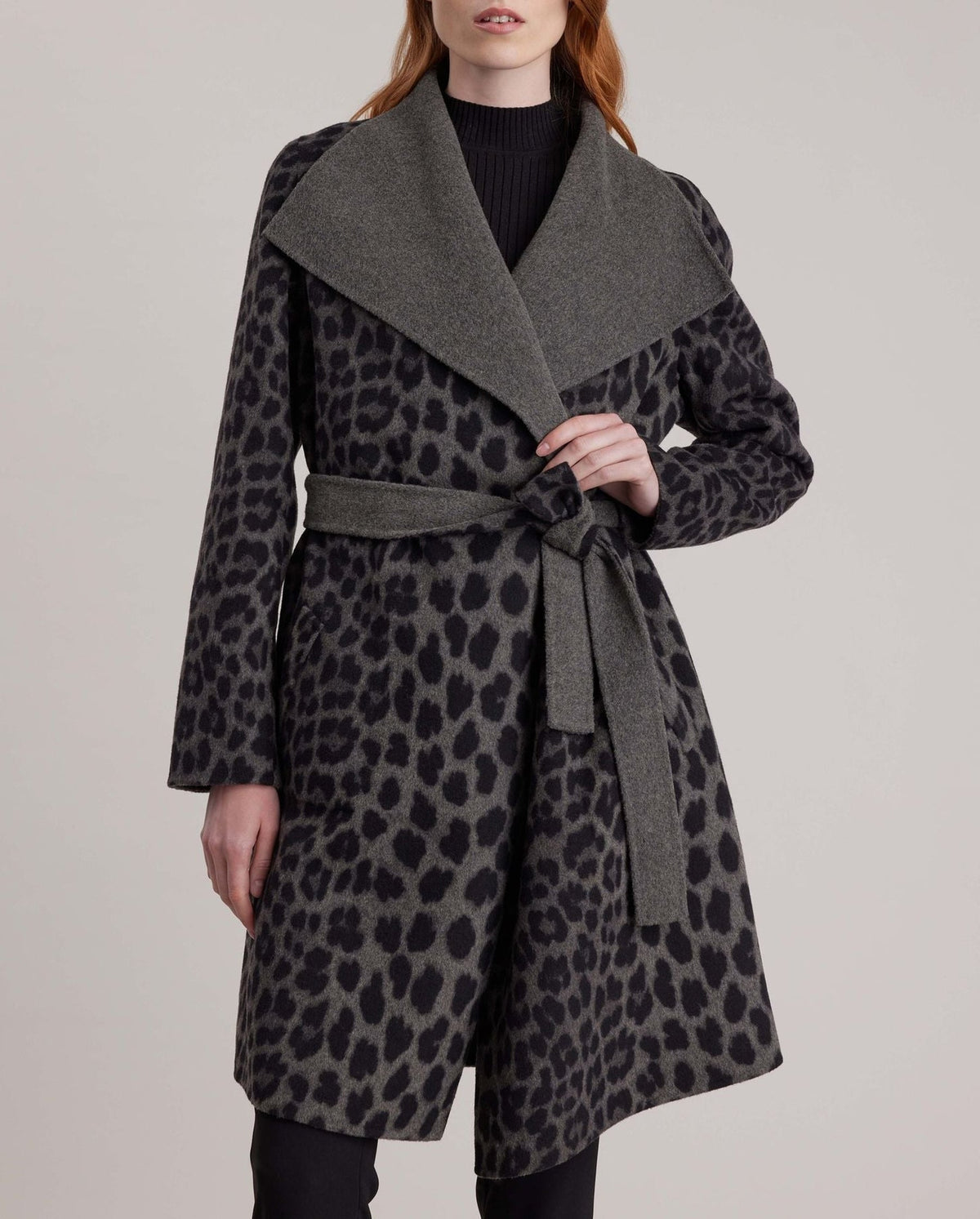 Manteau Dordogne en laine - Charcoal