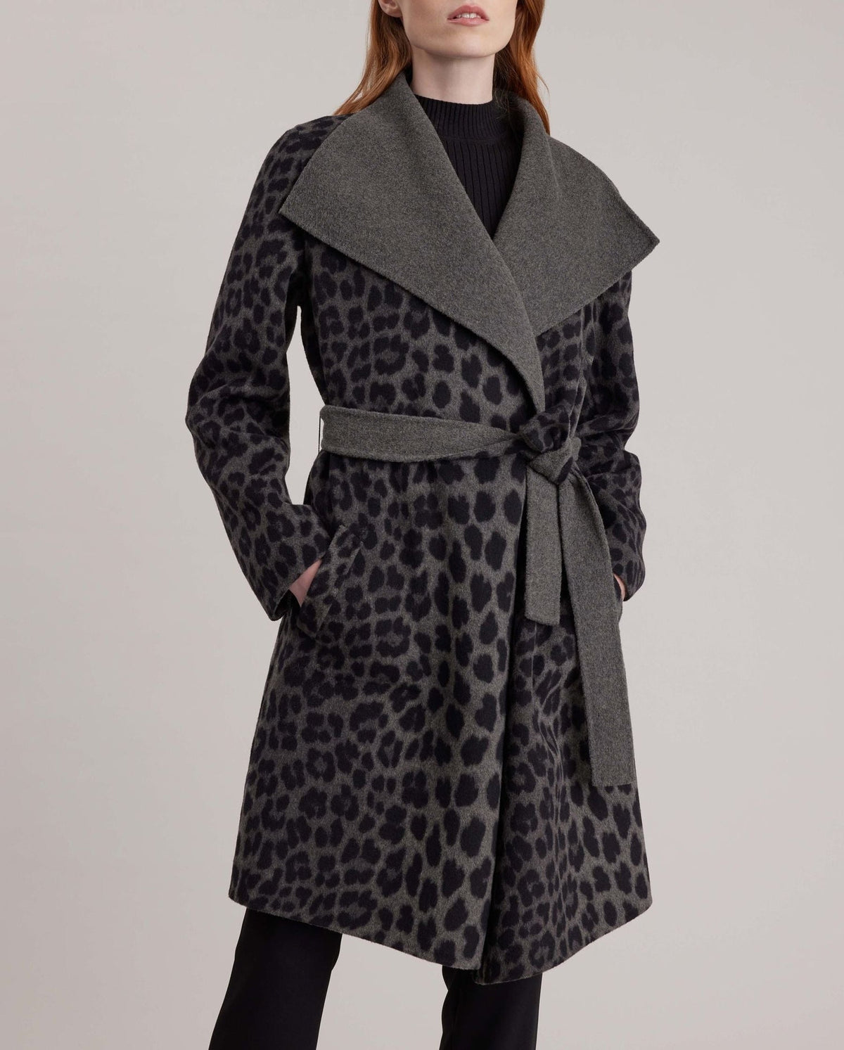Manteau Dordogne en laine - Charcoal
