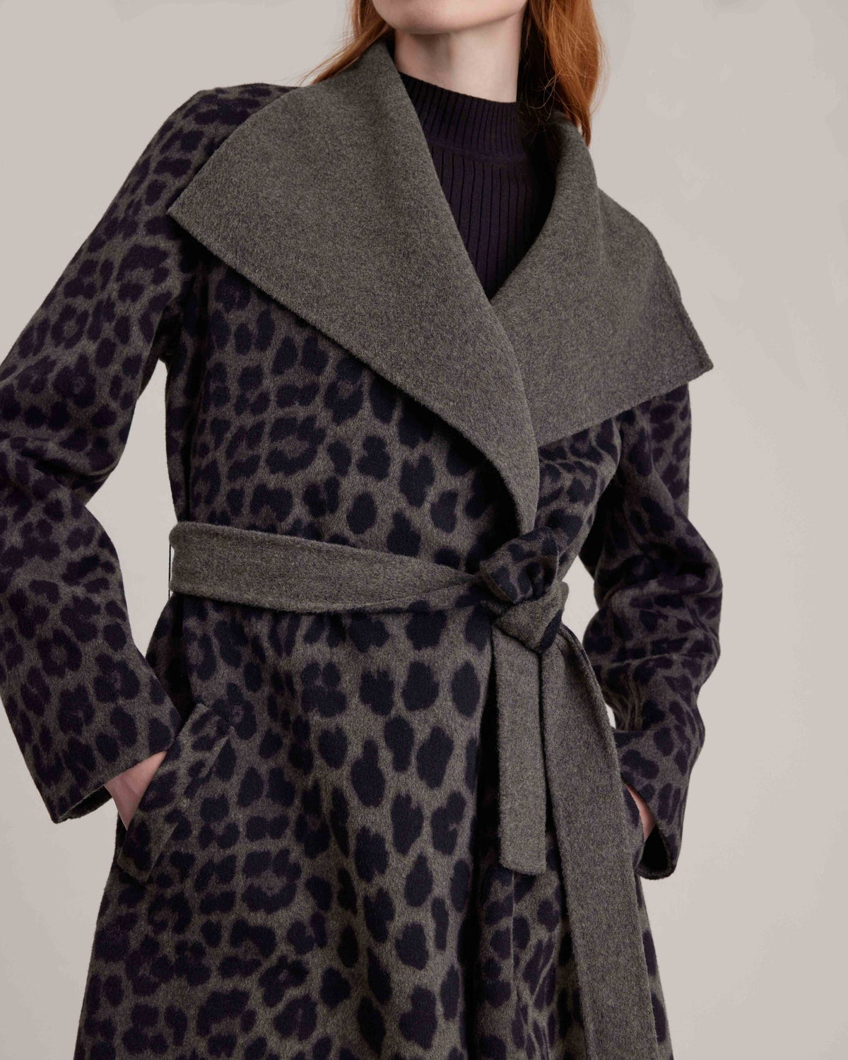 Manteau Dordogne en laine - Charcoal