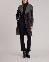 Manteau Dordogne en laine - Charcoal
