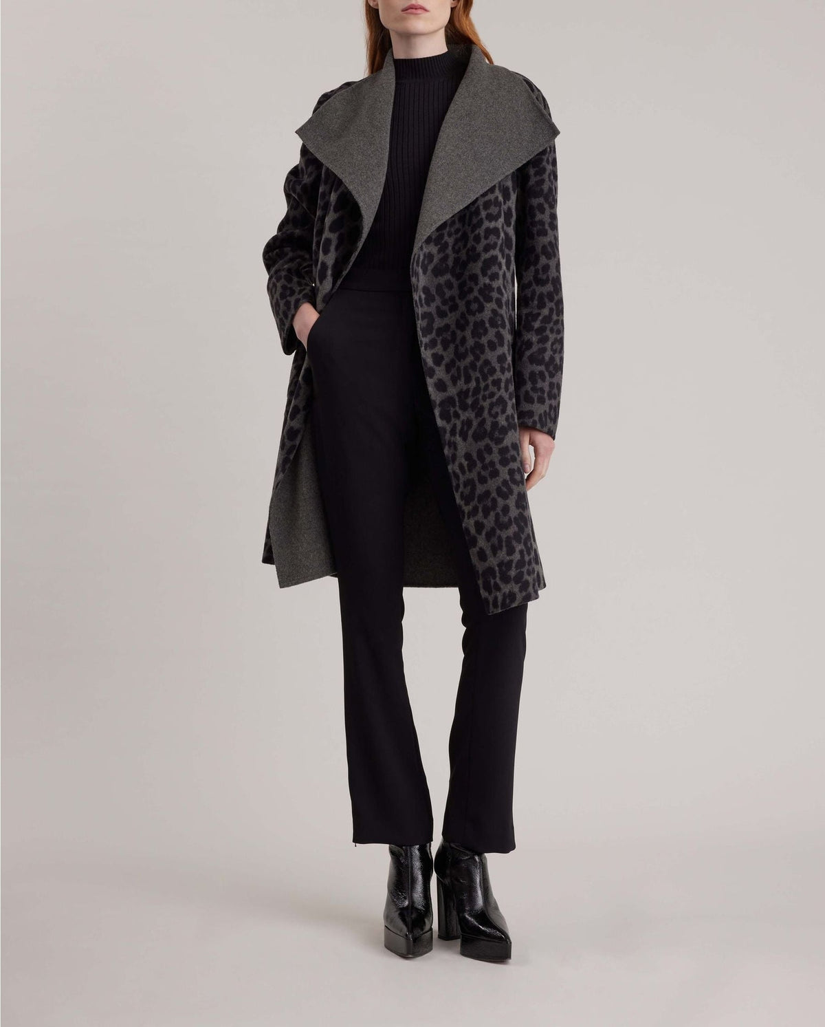 Manteau Dordogne en laine - Charcoal