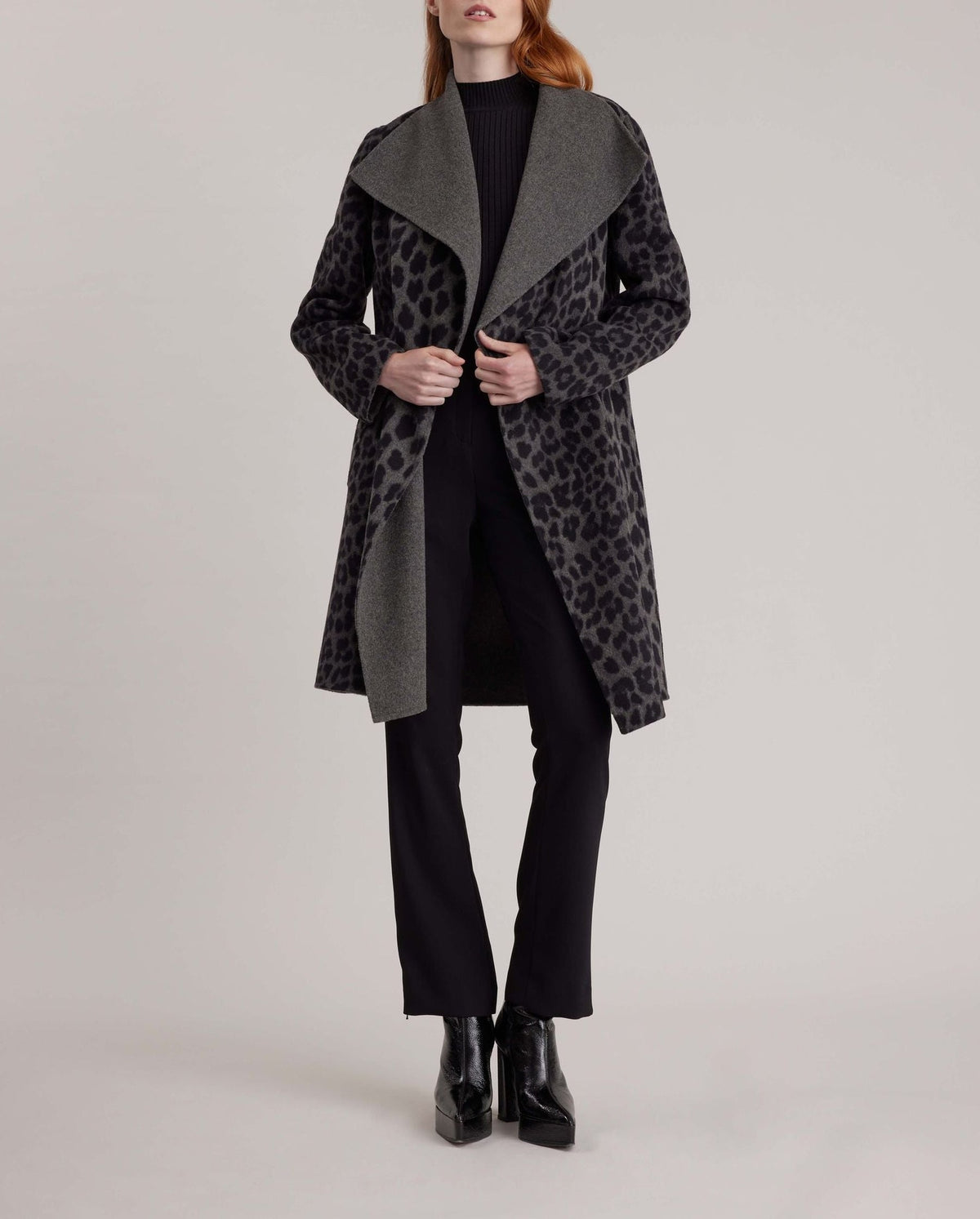 Manteau Dordogne en laine - Charcoal