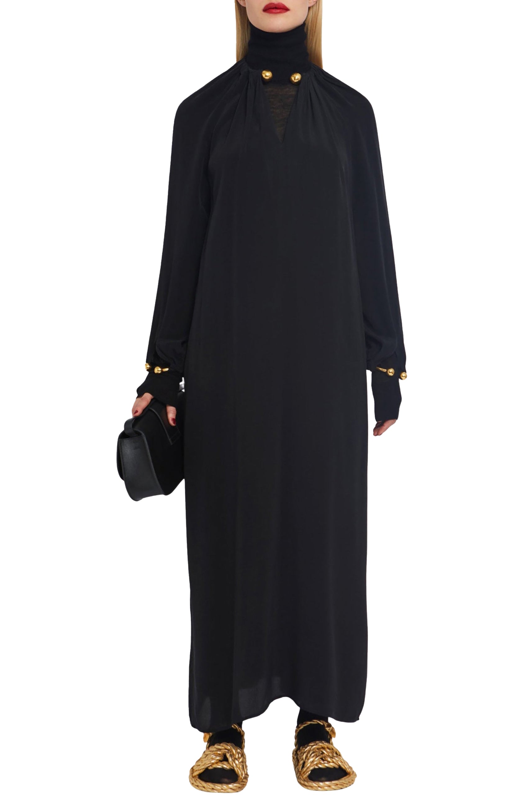 Robe Doris coupe longue - Black