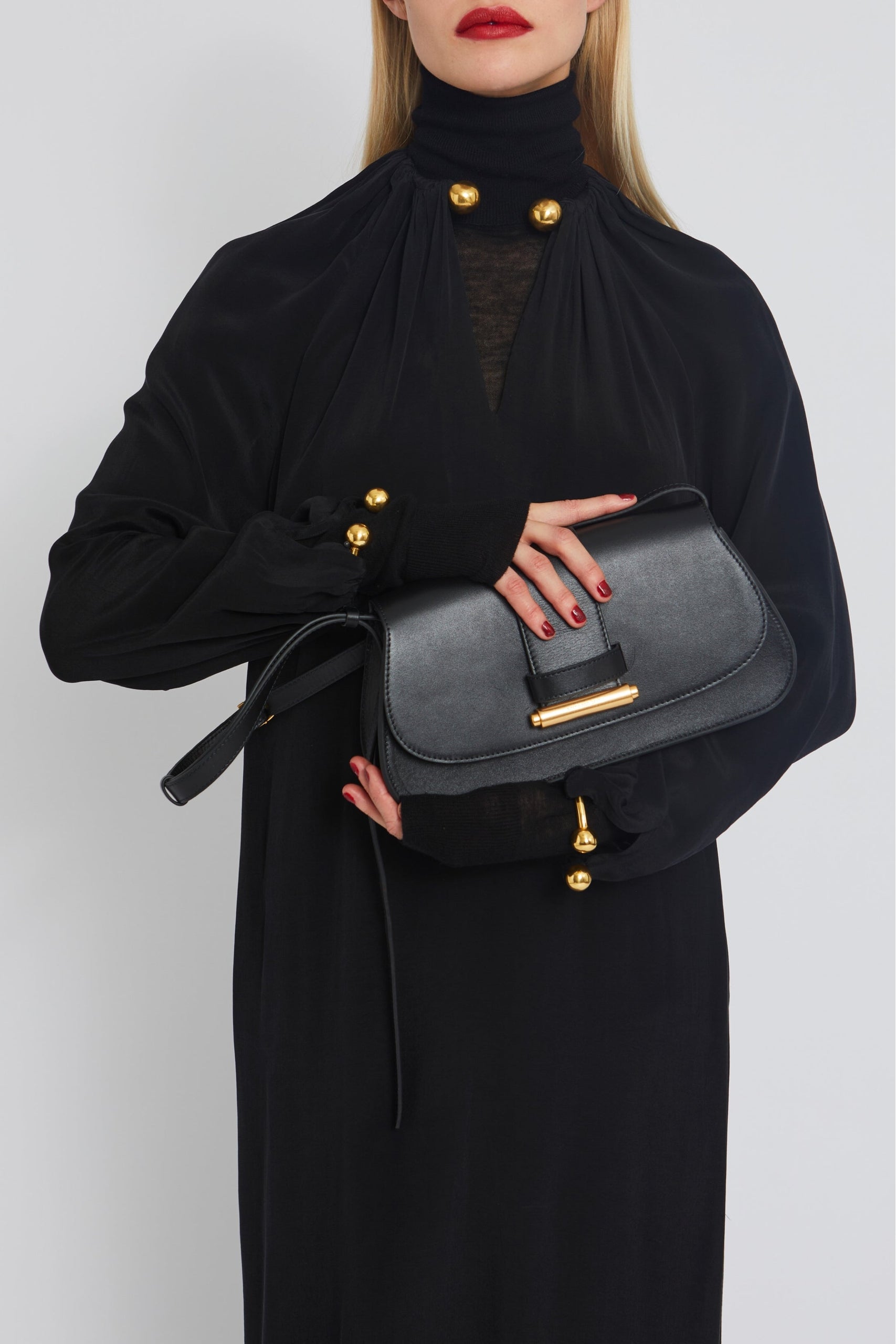 Robe Doris coupe longue - Black