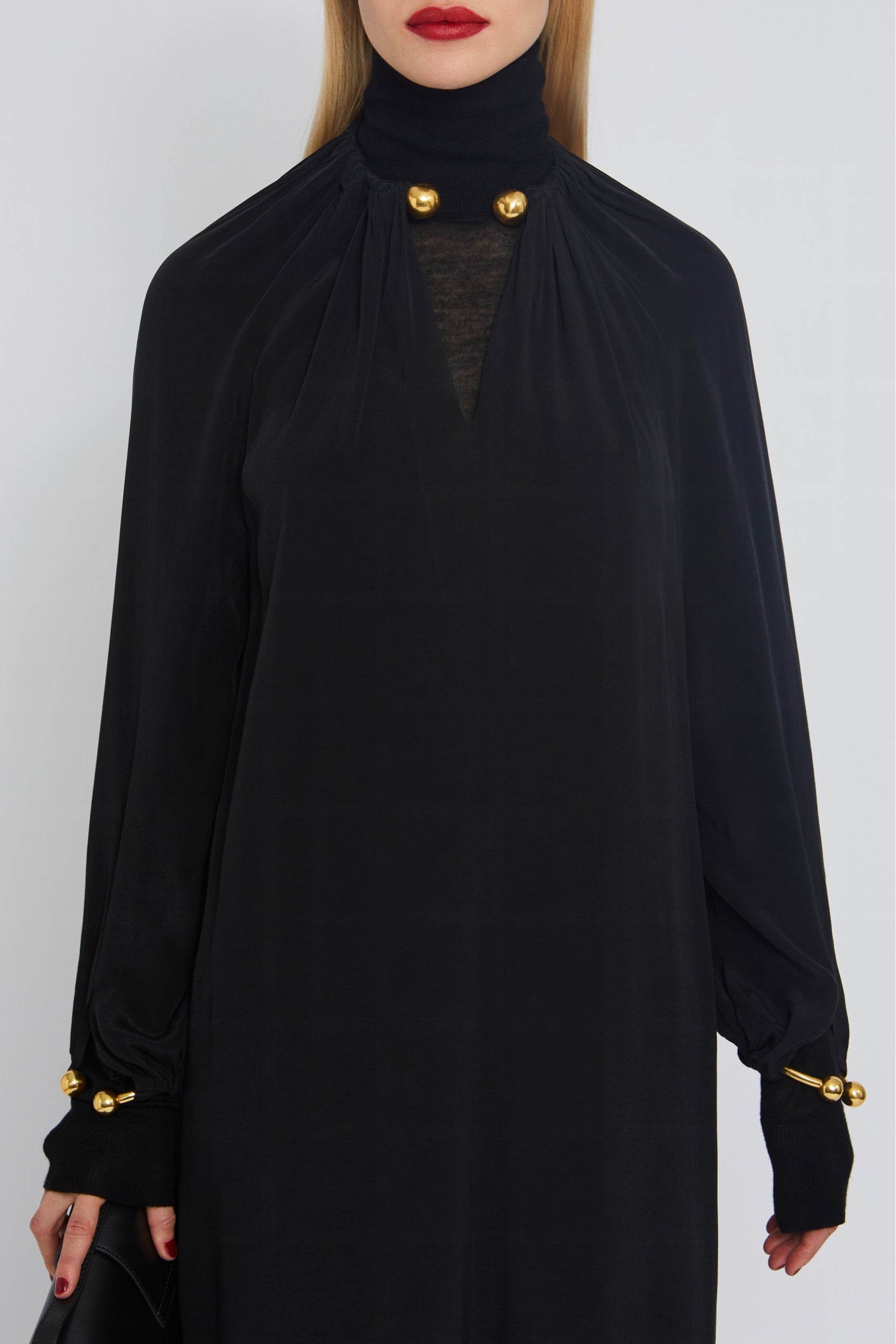Robe Doris coupe longue - Black
