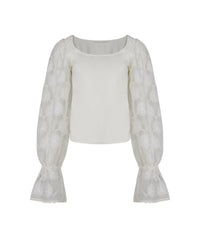 Dorothee cotton T-shirt - Moon White