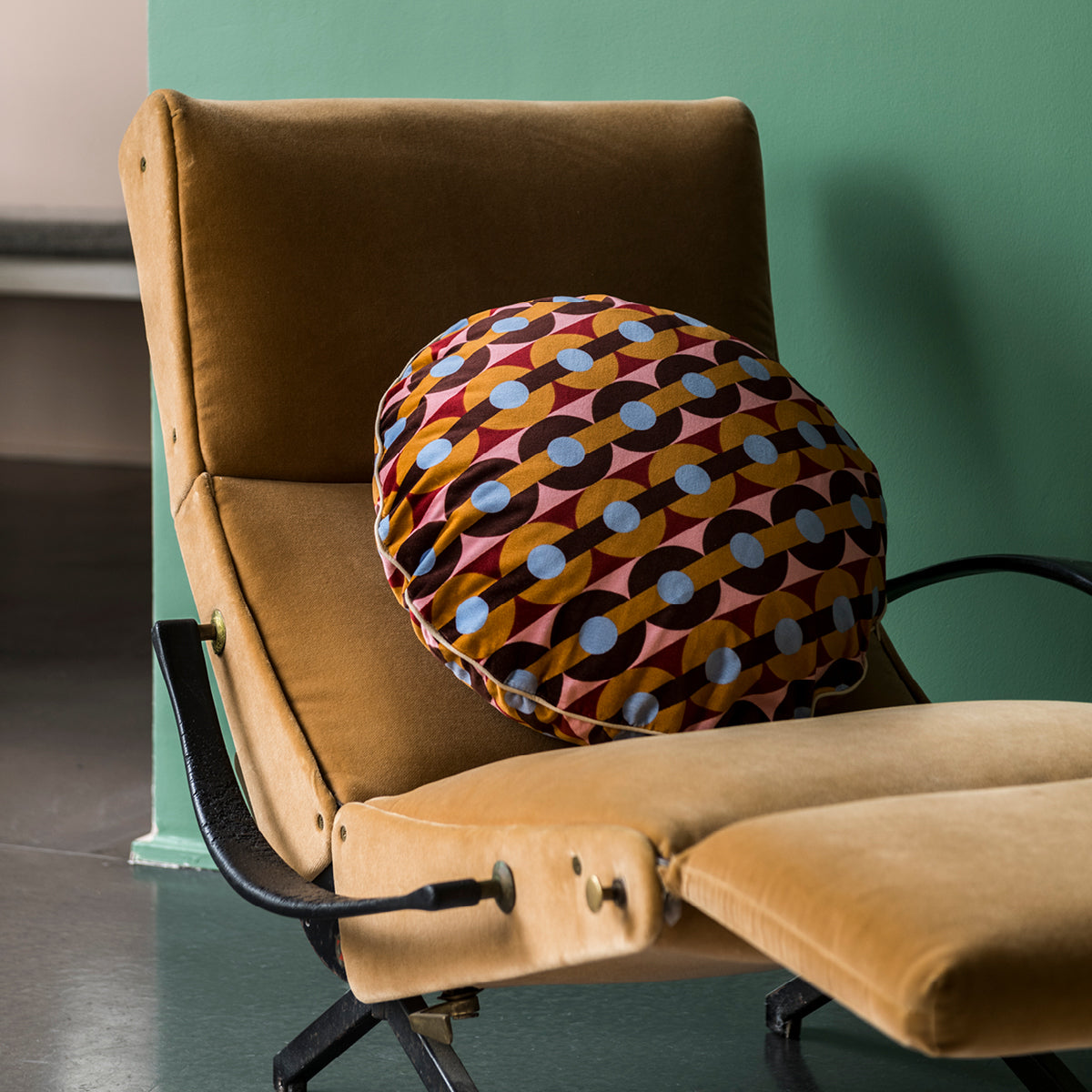 Coussin Bomboloni en velours - Multicolore