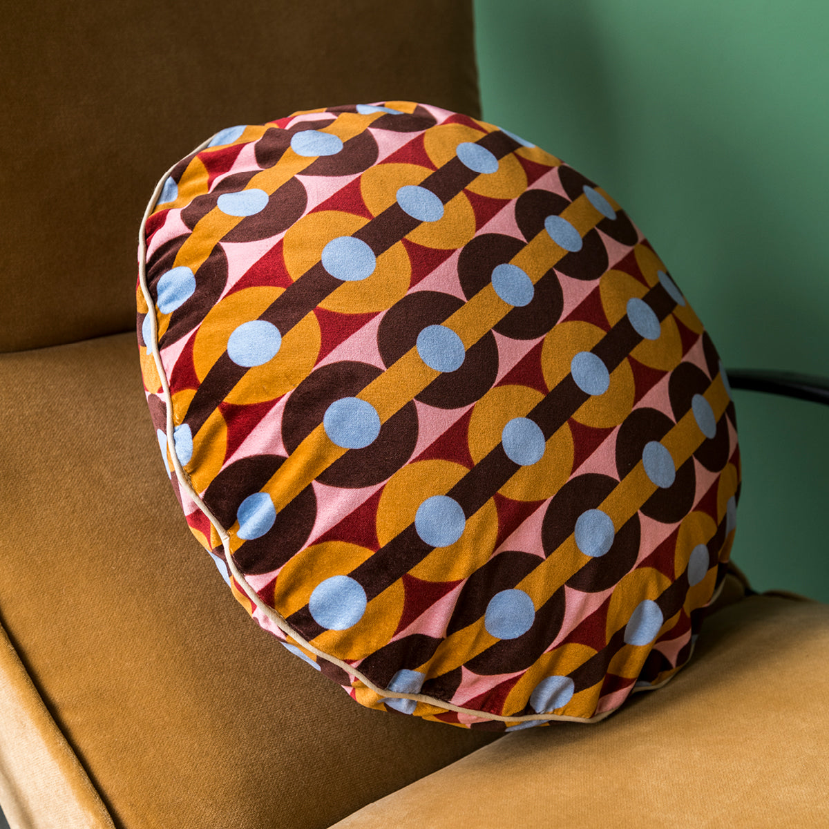 Coussin Bomboloni en velours - Multicolore