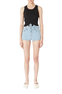 Disney x Coperni Crown denim shorts - Blue