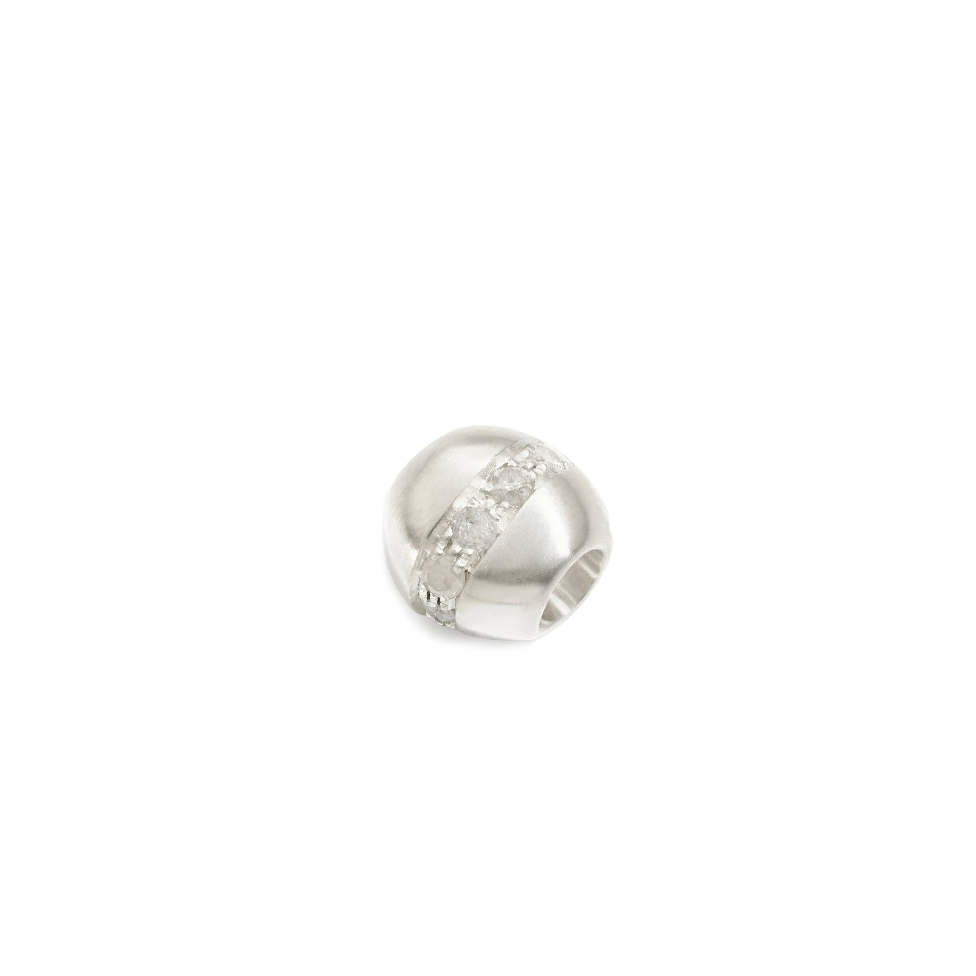 Charm Pepita en argent et diamants - Argent