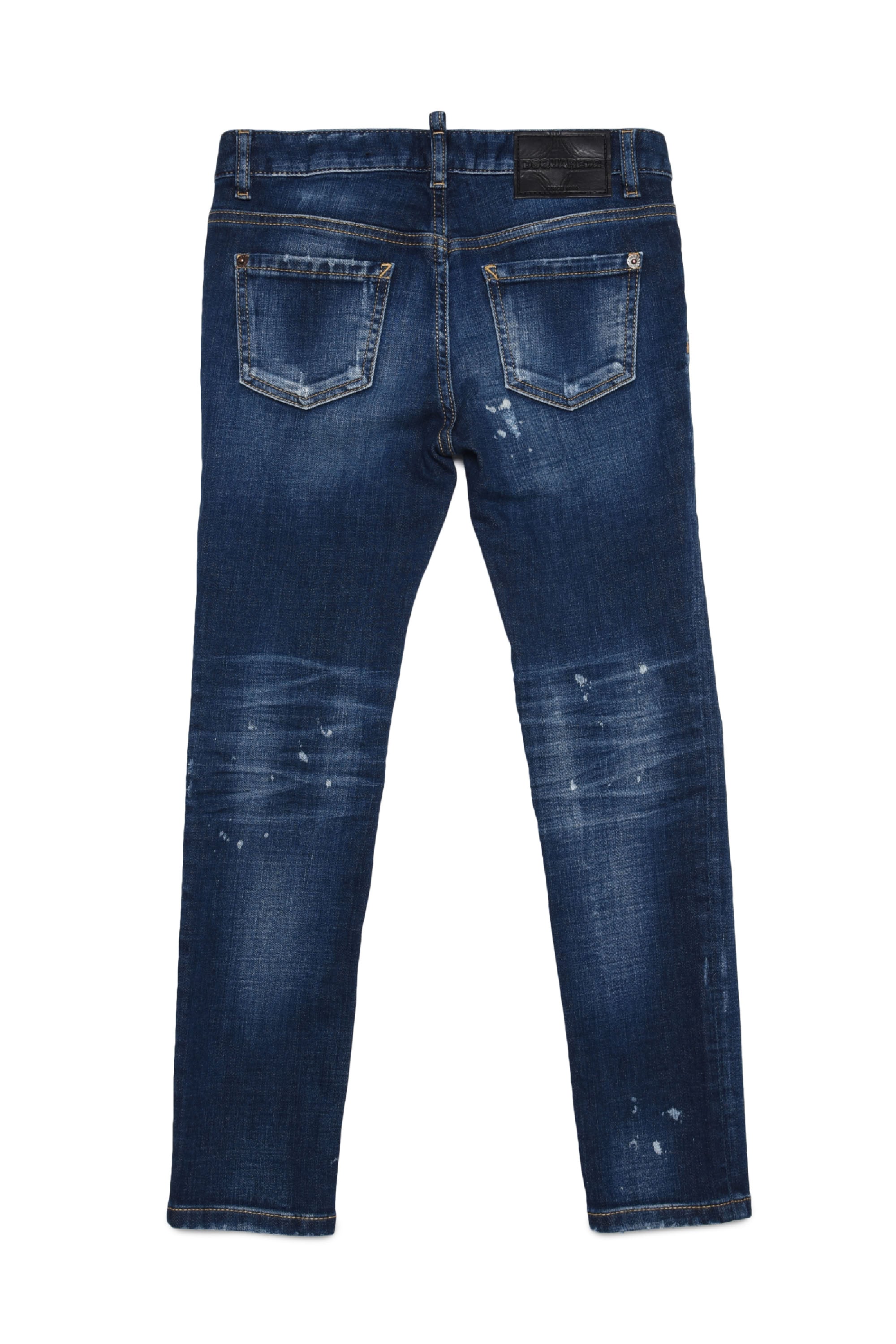 Washed denim trousers - Blue Denim