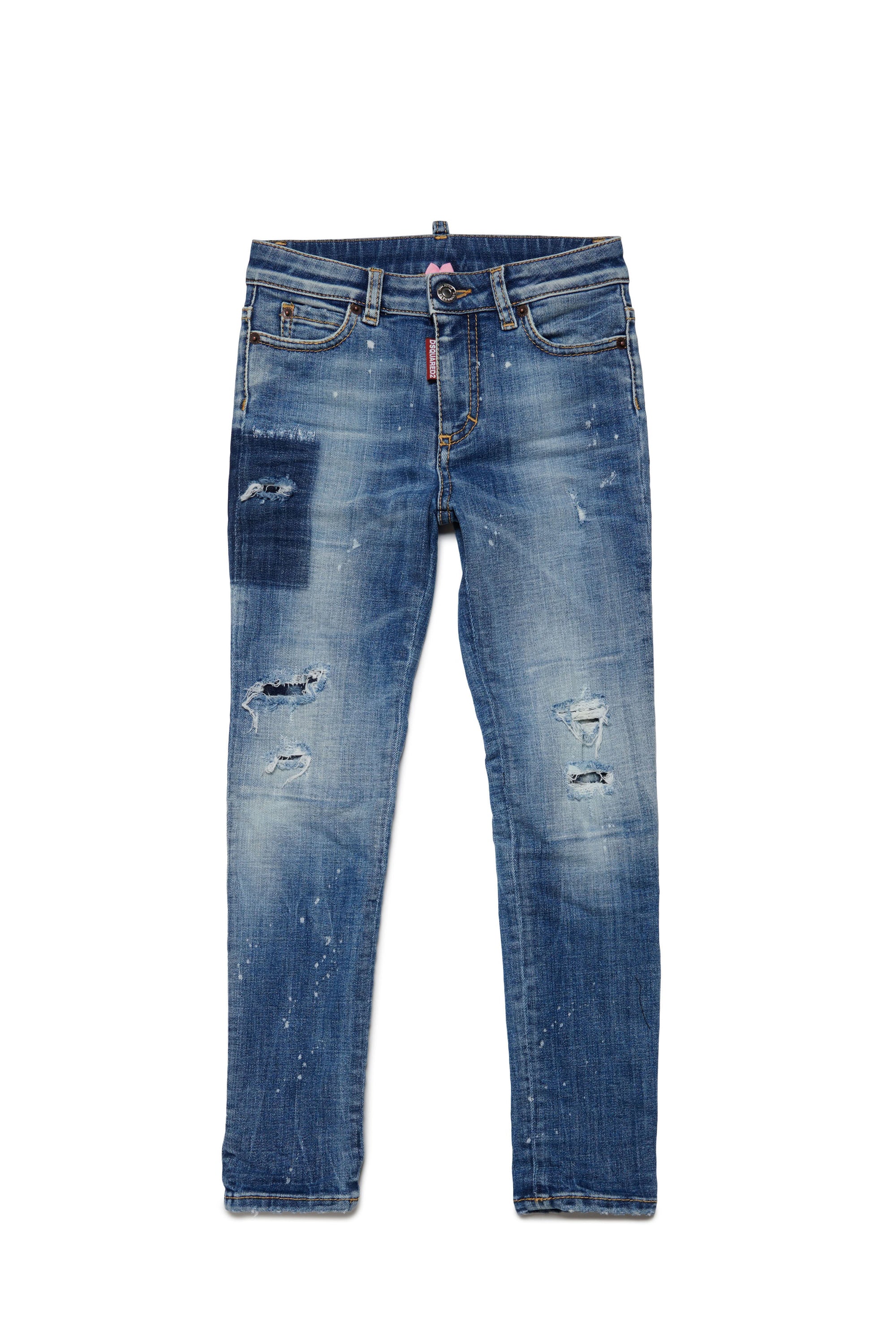 Washed denim trousers - Blue Denim