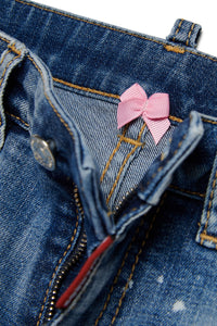 Washed denim trousers - Blue Denim