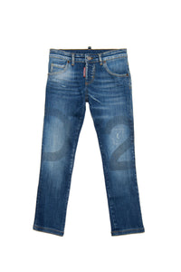 Washed denim trousers - Blue Denim